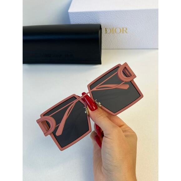 NEW Dior 30Montaigne SU Dusty Pink Oversized Square Sunglasses - Picture 4 of 7